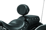 Kuryakyn Plug-N-Go Driver Backrest 14-Up Indian Black Pad, Chrome