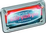 Kuryakyn LED License Plate Light With Red Accent Light Universal Chrome