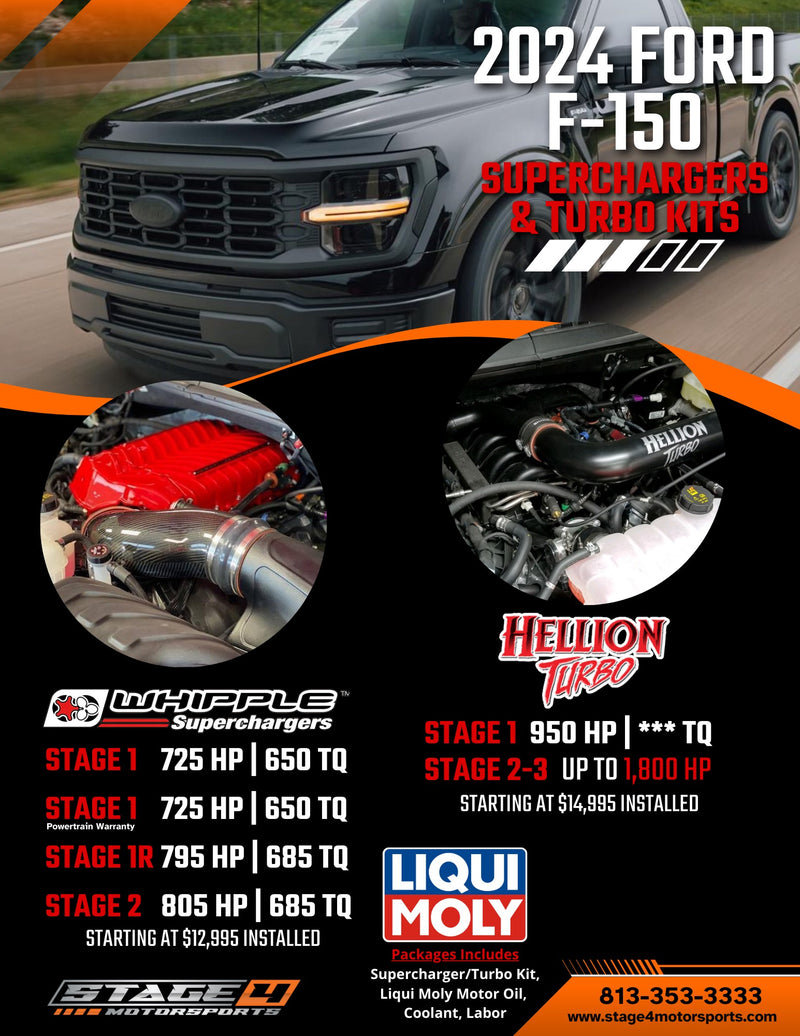 2024 Ford F-150 Superchargers & Turbo Kits Whipple Hellion
