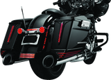Kuryakyn Rear Fender Accents FLHX & FLTR Models Chrome