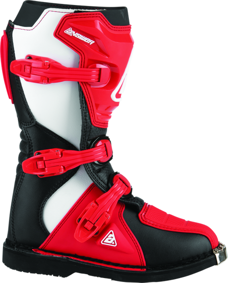 Answer AR1 Boot Black/Red Youth Size - 1