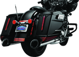 Kuryakyn Rear Fender Accents FLHX & FLTR Models Chrome