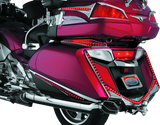 Kuryakyn L.E.D. Rear Fender Tip 12-17 GL1800 Chrome Red Lens