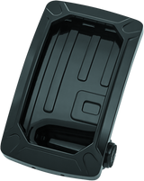 Kuryakyn Nova Curved Vertical Mount Side License Plate Holder Gloss Black