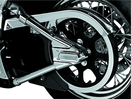 Kuryakyn Swingarm Cover Kit - Unlighted 00-07 Softail Models Chrome