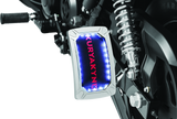 Kuryakyn Nova Curved Vertical Mount Side License Plate Holder Chrome