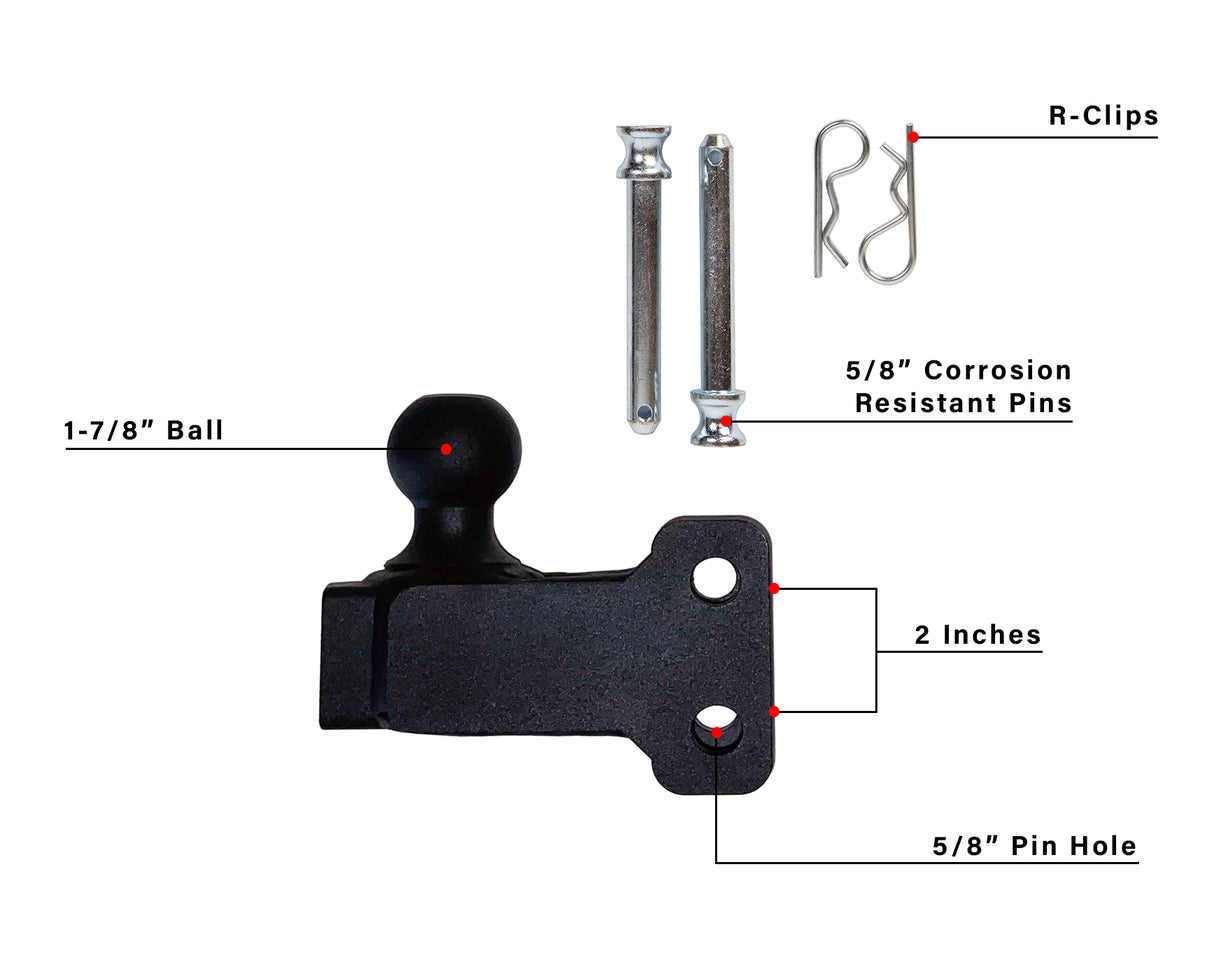 1-7/8” BulletProof Single Ball Mount