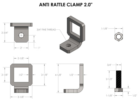 BulletProof 2” Anti-Rattle Clamp