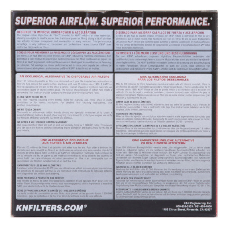 K&N Replacement Air Filter 04-12 Honda VT750 / VT750C2 / VT750C / VT750 C2B / VT730 RS