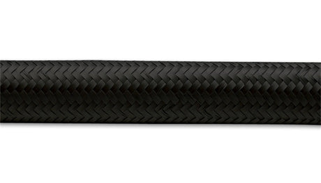 Vibrant -12 AN Black Nylon Braided Flex Hose (20 foot roll)