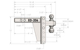 2.0” Extreme Duty 6” Drop/Rise Trailer Hitch