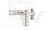 3.0” Extreme Duty 6” Drop/Rise Trailer Hitch