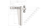 2.5” Heavy Duty 16” Drop/Rise Trailer Hitch