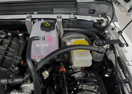 J&L 18-25 Jeep Wrangler JL 3.6L Driver Side Oil Separator 3.0 - Clear Anodized